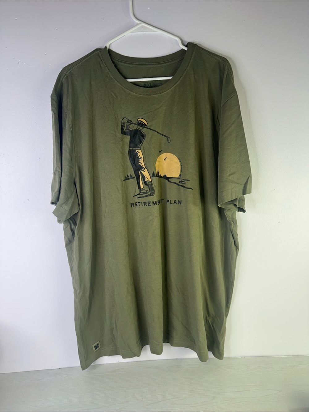 Life is Good Mens XXL vintage golfer illustration “Retirement Plan” T-shirt